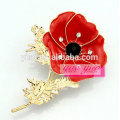 beautiful fashion hot red flower brooch pins